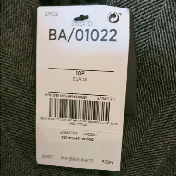 Next belted tweet jacket coat blazer size 6P US NWT - Picture 7 of 11